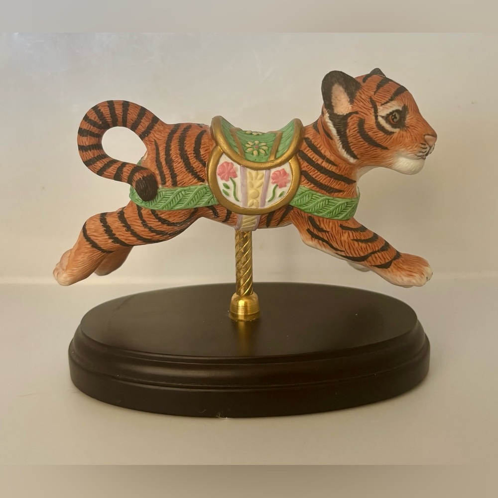 1985 Lenox Baby Tiger Carousel Babies Collection Limited Edition Figurine